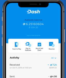 DASH CryptoCurrency 